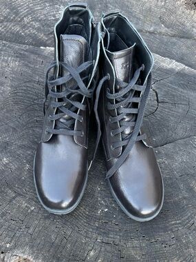 Hartjes  XS Hip Black Leather Lace-Up Boots